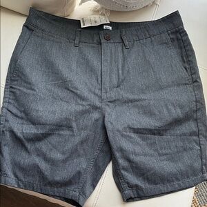 Katin Men's Flat-Front Charcoal Gray Shorts